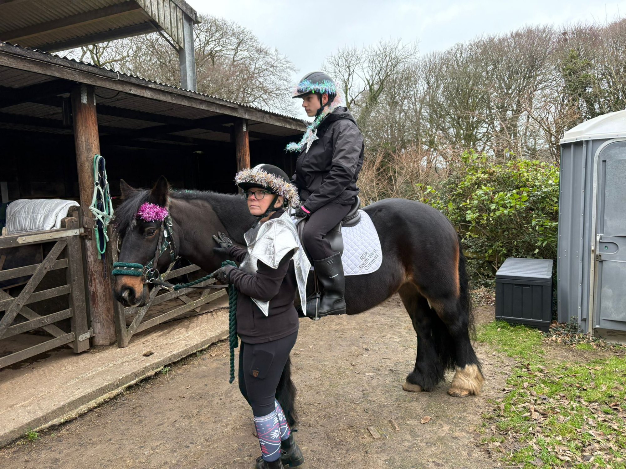 Rider enjoying a session at Old Mill Stables