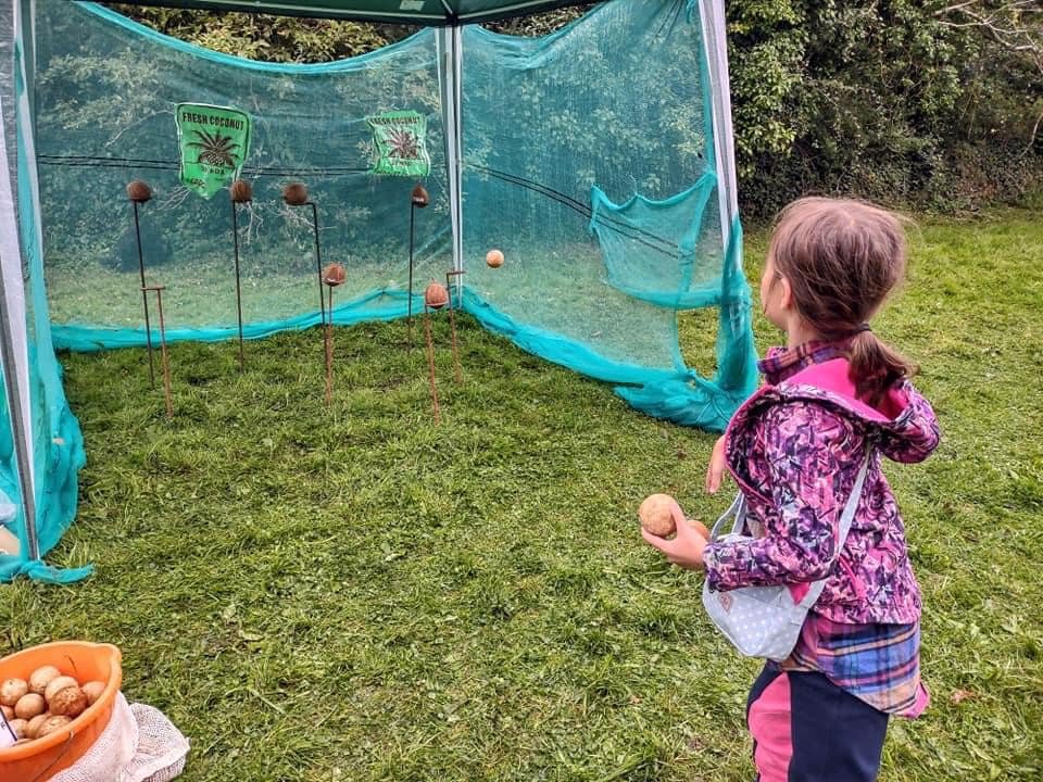 Group session in the outdoor arena