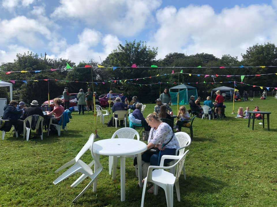 Crowds enjoying the summer fair